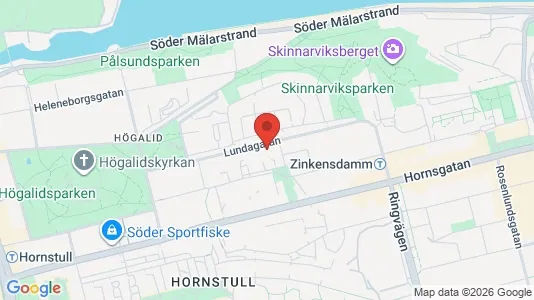 Lägenheter att hyra i Södermalm - kort over placeringen