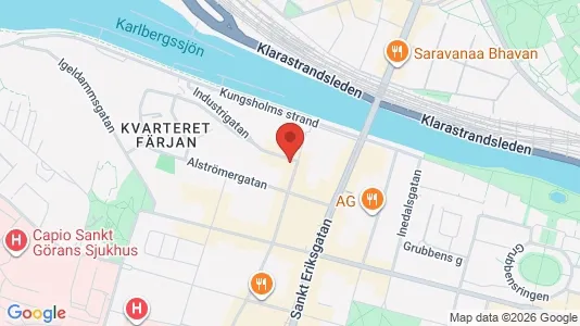 Lägenheter att hyra i Kungsholmen - kort over placeringen