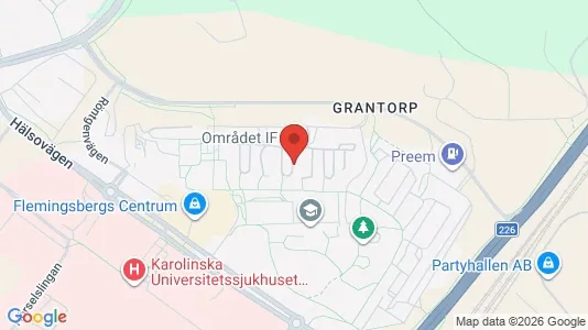 Lägenheter att hyra i Huddinge - kort over placeringen