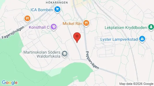 Lägenheter att hyra i Söderort - kort over placeringen