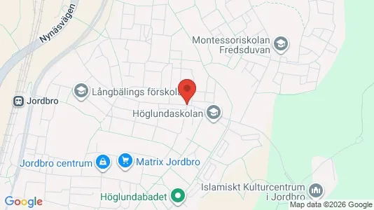 Rum att hyra i Haninge - kort over placeringen