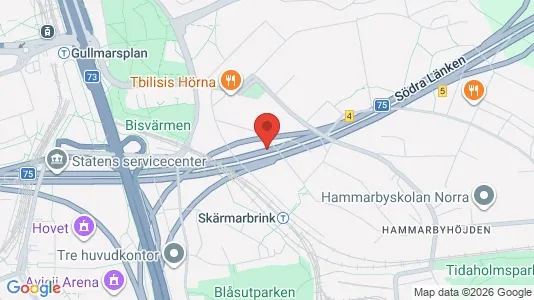 Lägenheter att hyra i Söderort - kort over placeringen
