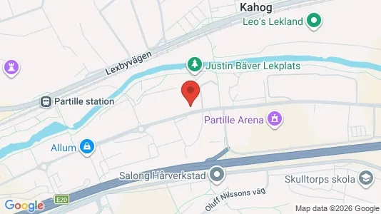 Lägenheter att hyra i Partille - kort over placeringen