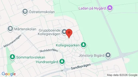 Lägenheter att hyra i Lund - kort over placeringen