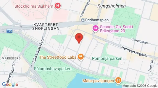 Lägenheter att hyra i Kungsholmen - kort over placeringen