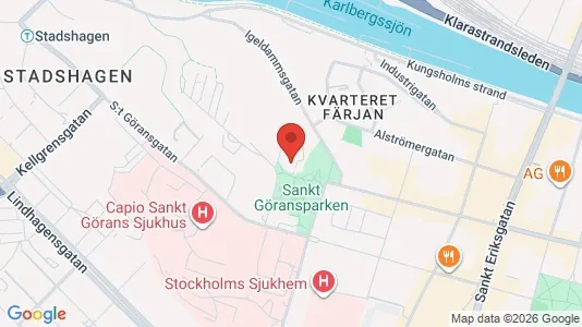 Lägenheter att hyra i Kungsholmen - kort over placeringen