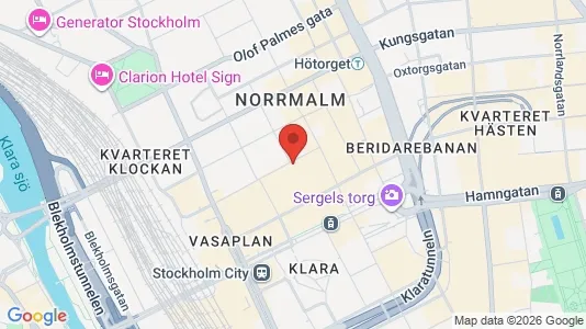 Lägenheter att hyra i Stockholm Innerstad - kort over placeringen
