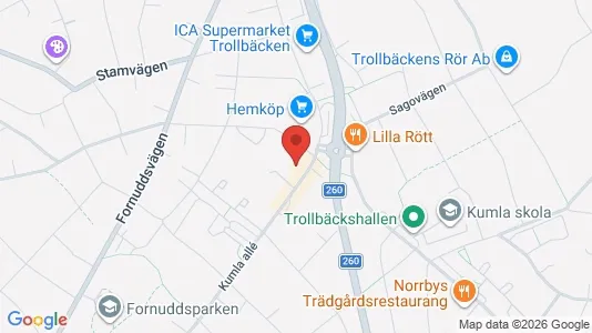 Lägenheter att hyra i Tyresö - kort over placeringen