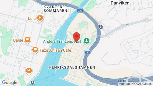 Lägenheter att hyra i Hammarbyhamnen - kort over placeringen