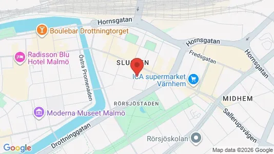 Lägenheter att hyra i Malmö Centrum - kort over placeringen