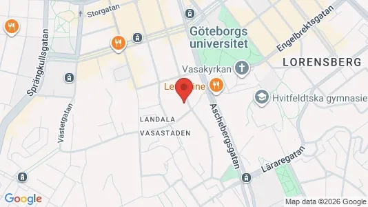 Lägenheter att hyra i Göteborg Centrum - kort over placeringen