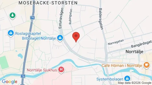 Lägenheter att hyra i Norrtälje - kort over placeringen