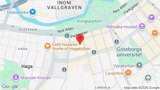 Lägenheter att hyra i Göteborg Centrum - kort over placeringen