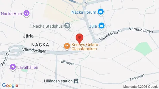 Lägenheter att hyra i Nacka - kort over placeringen
