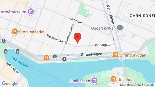Lägenheter att hyra i Östermalm - kort over placeringen