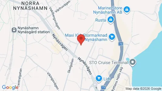 Lägenheter att hyra i Nynäshamn - kort over placeringen