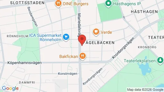 Lägenheter att hyra i Malmö Centrum - kort over placeringen