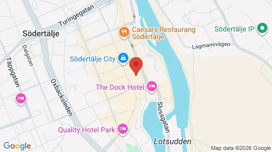 Lägenheter att hyra i Södertälje - kort over placeringen