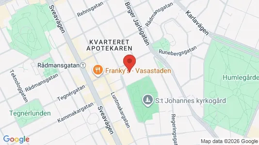 Lägenheter att hyra i Stockholm Innerstad - kort over placeringen