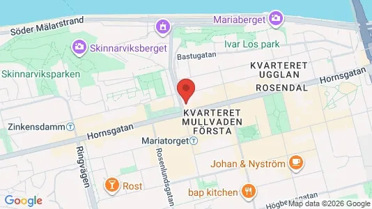 Lägenheter att hyra i Södermalm - kort over placeringen