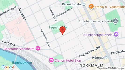 Lägenheter att hyra i Stockholm Innerstad - kort over placeringen