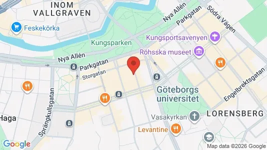 Lägenheter att hyra i Göteborg Centrum - kort over placeringen