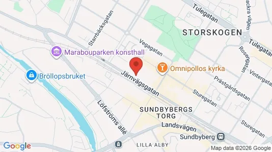 Lägenheter att hyra i Sundbyberg - kort over placeringen