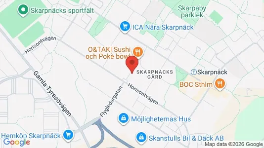 Lägenheter att hyra i Söderort - kort over placeringen