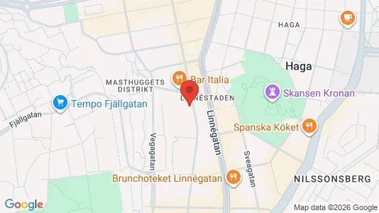 Lägenheter att hyra i Göteborg Centrum - kort over placeringen