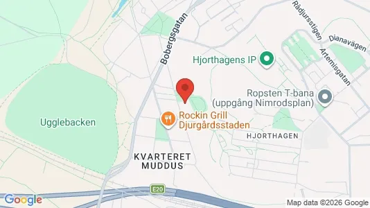 Lägenheter att hyra i Gärdet/Djurgården - kort over placeringen