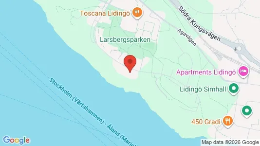 Lägenheter att hyra i Lidingö - kort over placeringen