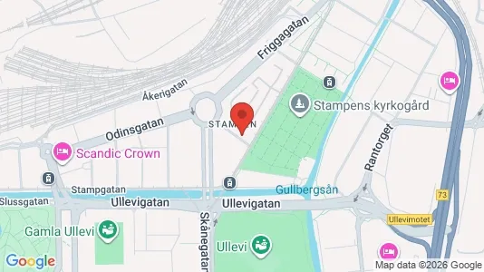 Lägenheter att hyra i Göteborg Centrum - kort over placeringen