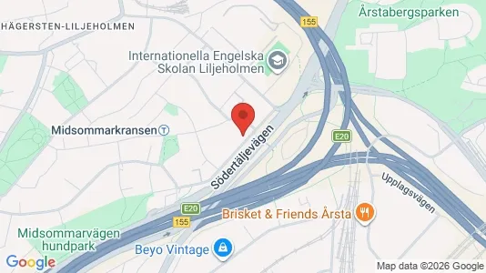 Lägenheter att hyra i Söderort - kort over placeringen