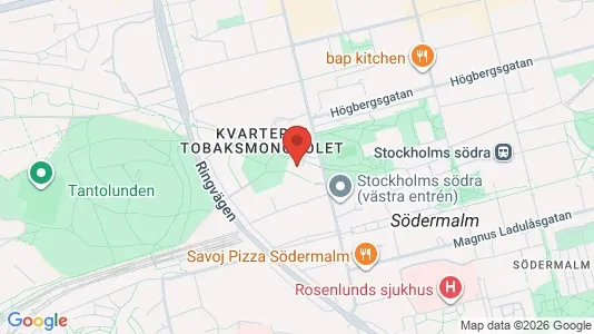 Lägenheter att hyra i Södermalm - kort over placeringen