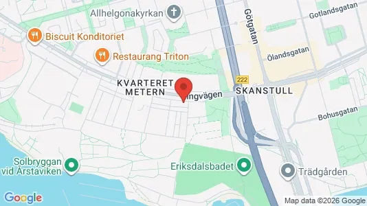 Lägenheter att hyra i Södermalm - kort over placeringen