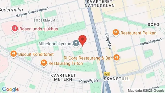Lägenheter att hyra i Södermalm - kort over placeringen