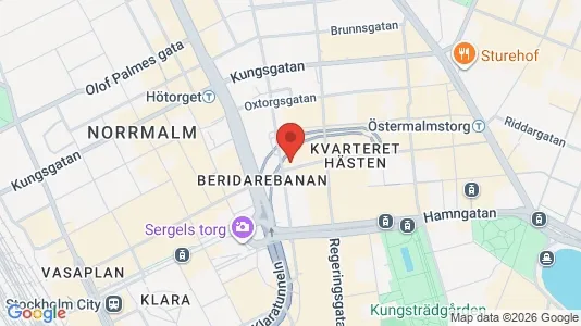 Lägenheter att hyra i Stockholm Innerstad - kort over placeringen