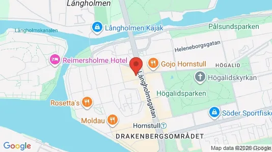 Lägenheter att hyra i Södermalm - kort over placeringen