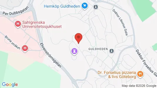 Lägenheter att hyra i Göteborg Centrum - kort over placeringen