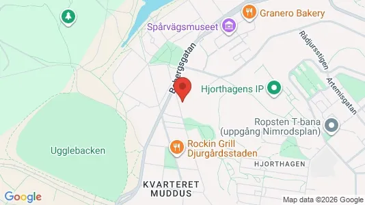 Lägenheter att hyra i Gärdet/Djurgården - kort over placeringen