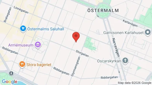 Lägenheter att hyra i Östermalm - kort over placeringen