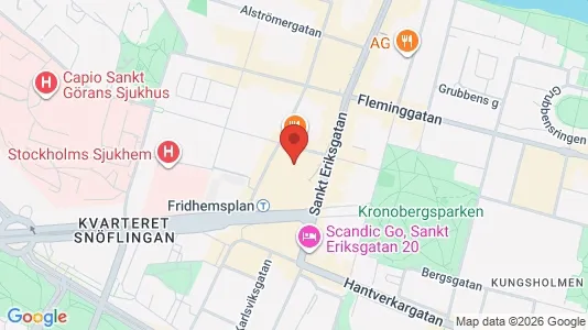 Lägenheter att hyra i Kungsholmen - kort over placeringen