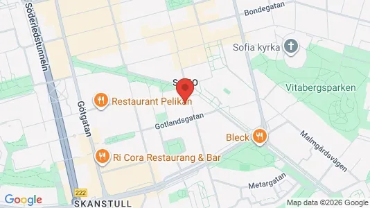 Lägenheter att hyra i Södermalm - kort over placeringen