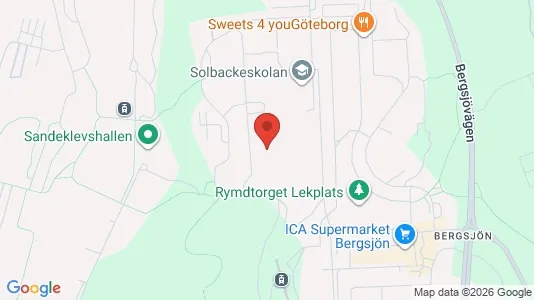 Lägenheter att hyra i Göteborg Östra - kort over placeringen