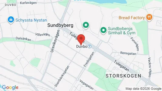 Lägenheter att hyra i Sundbyberg - kort over placeringen