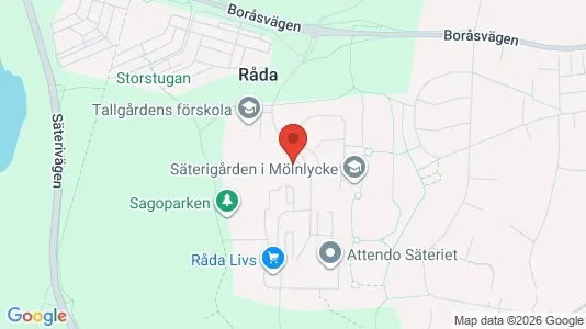 Lägenheter att hyra i Härryda - kort over placeringen