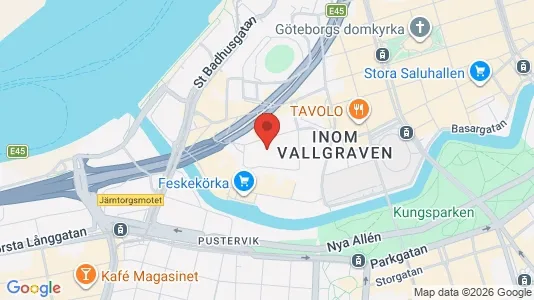 Lägenheter att hyra i Göteborg Centrum - kort over placeringen