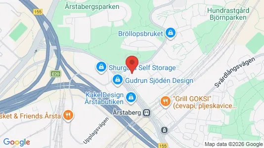 Lägenheter att hyra i Södermalm - kort over placeringen