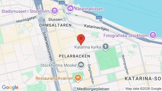 Lägenheter att hyra i Södermalm - kort over placeringen