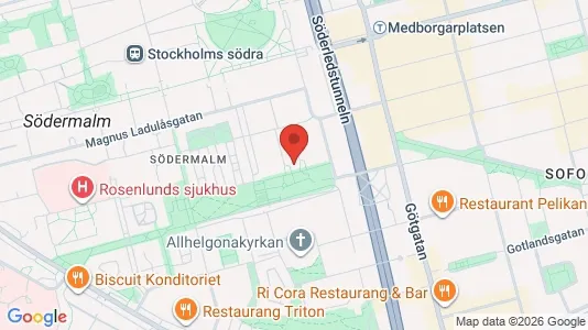 Lägenheter att hyra i Södermalm - kort over placeringen